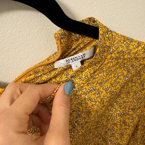 Silk Yellow Dress- Derek Lam